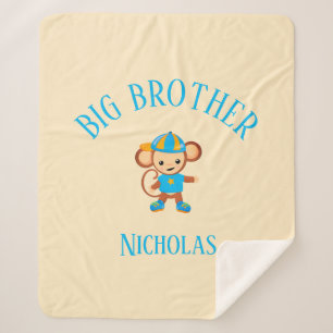 Big Brother Personalisiert mit Name Monkey Sherpadecke