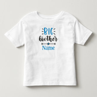 Big Brother Personalisiert Name Niedlich Kleinkind T-shirt