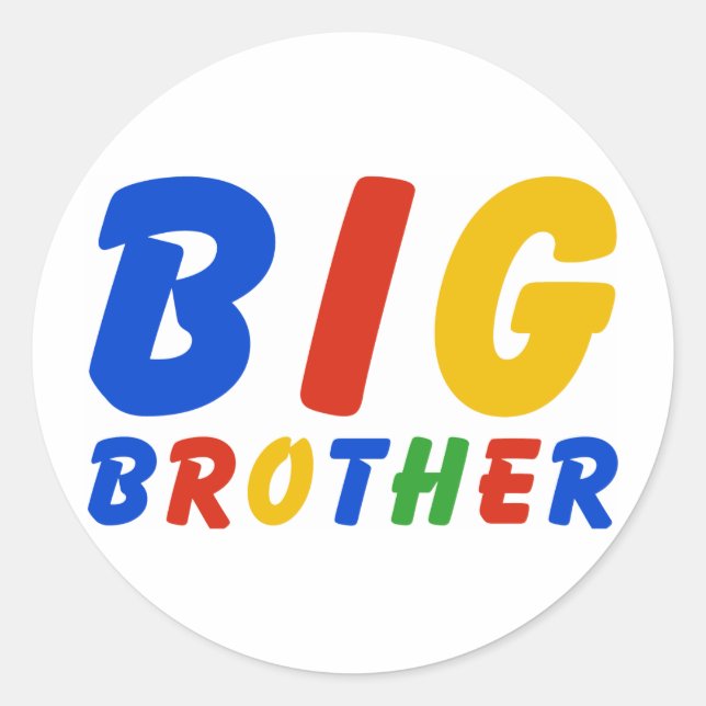 BIG BROTHER RUNDER AUFKLEBER (Vorderseite)