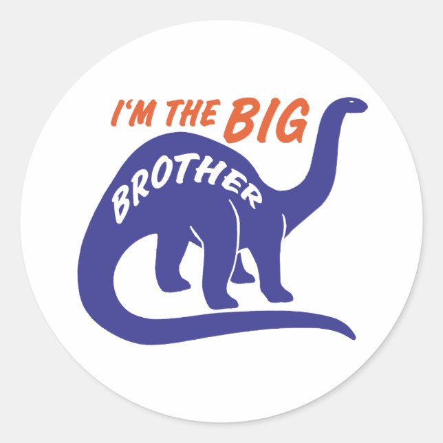 Big Brother Runder Aufkleber (Vorderseite)