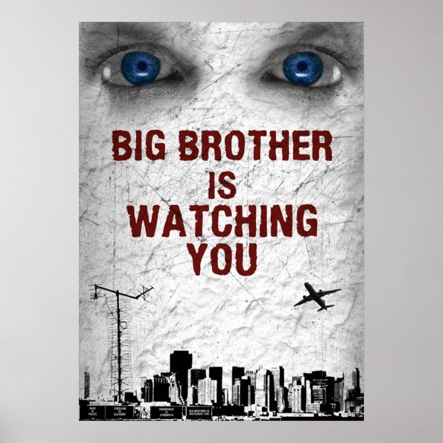 BIG BROTHER SCHAUT DIR ZU POSTER (Vorne)