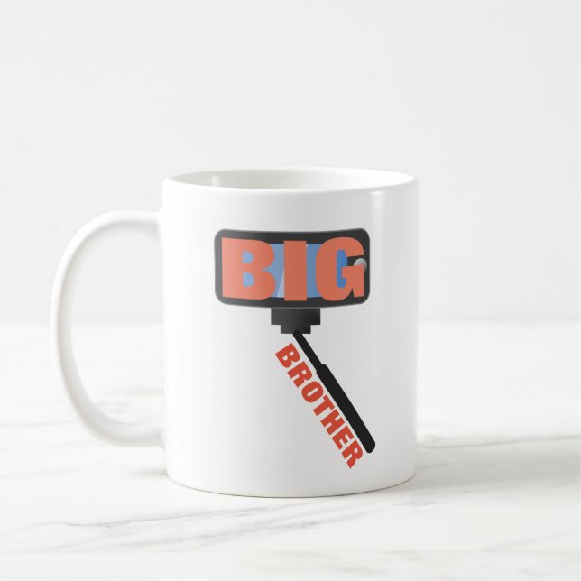 Big Brother Social Media Kaffeetasse (Links)