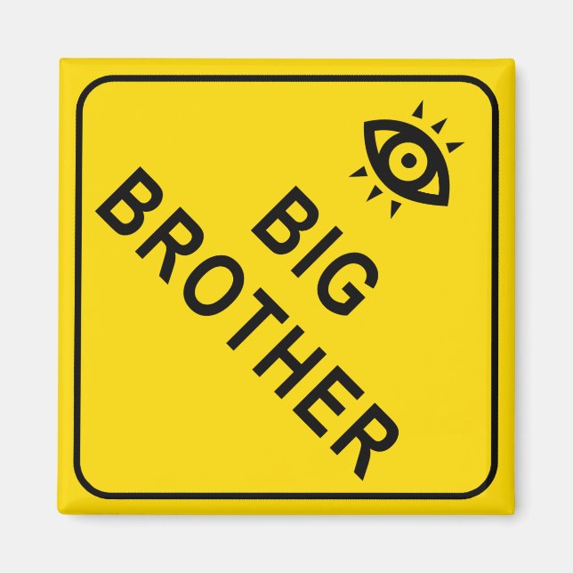 Big Brother Square Magnet (Vorne)