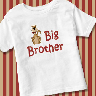 Big Brother Strip Tiger Tabby Cat Kleinkind T-shirt