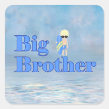 Big Brother Surfer Boy Sibling rechteckige Straße