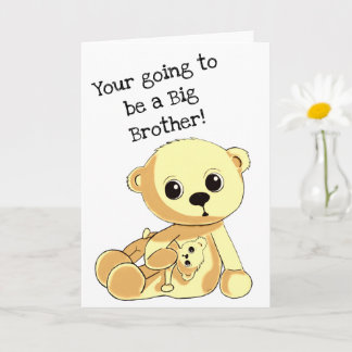 Big Brother Teddy Bear Personalisierte Grußkarte Karte