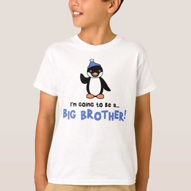 Big Brother to be - Pinguin T-Shirt (Vorderseite)
