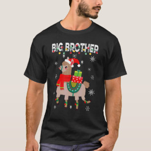 Big Brother Weihnachtslama Lights Matching Famile T-Shirt