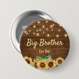 Big Brother zu New Bro Rustic Fall Baby Dusche Button