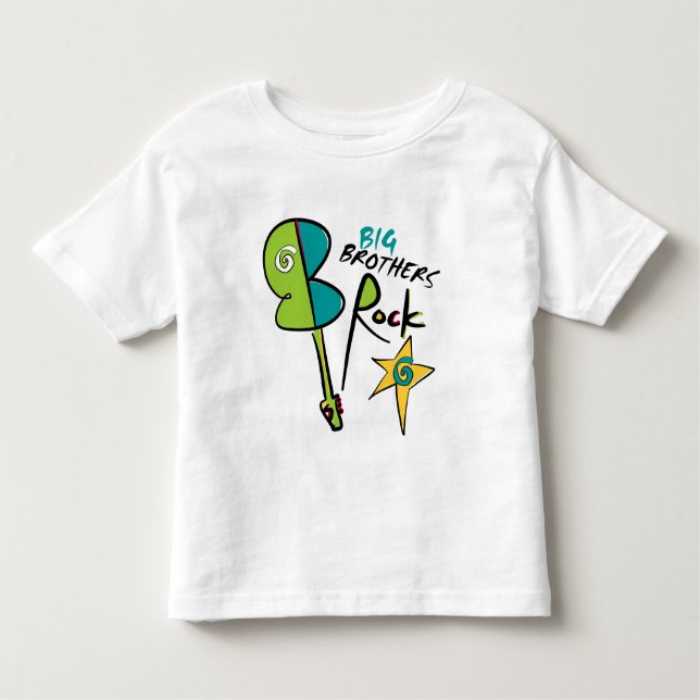 Big Brothers Rock! Kleinkind T-shirt (Vorderseite)