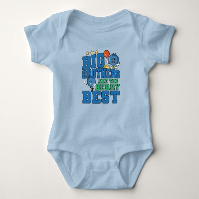 Big Brothers sind die Berry Best - Blueberry Pub Baby Strampler (Vorderseite)