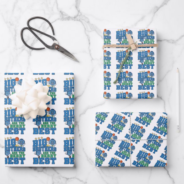 Big Brothers sind die Berry Best - Blueberry Pub Geschenkpapier Set (Vorderseite)