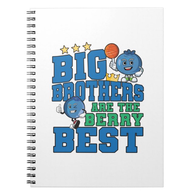 Big Brothers sind die Berry Best - Blueberry Pub Notizblock (Vorderseite)