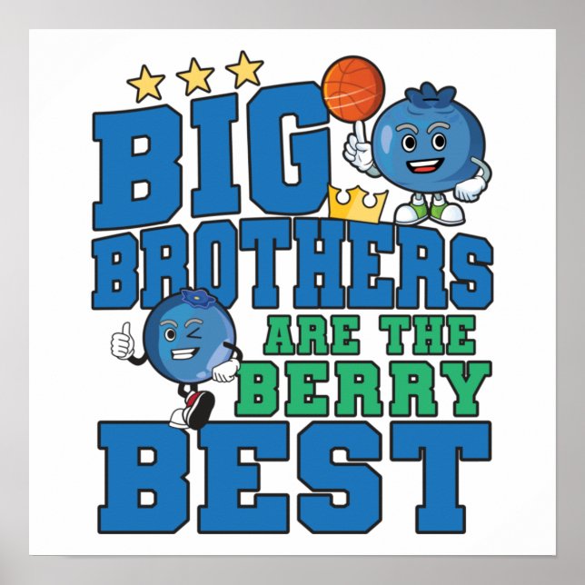 Big Brothers sind die Berry Best - Blueberry Pub Poster (Vorne)