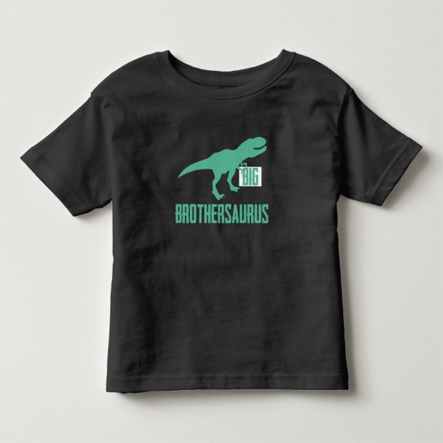 Big Brothersaurus Big Brother Ankündigung Dino Kleinkind T-shirt (Vorderseite)