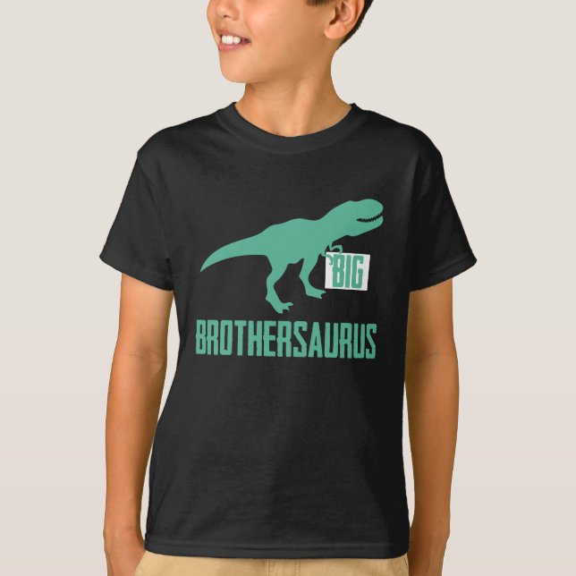 Big Brothersaurus Big Brother Ankündigung Dino T-Shirt (Vorderseite)