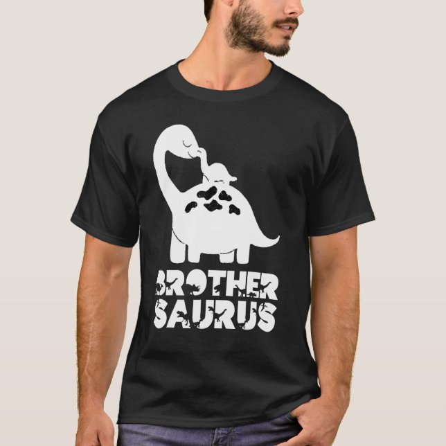 Big Brothersaurus Rex Little Brother Saurus Bro Di T-Shirt (Vorderseite)