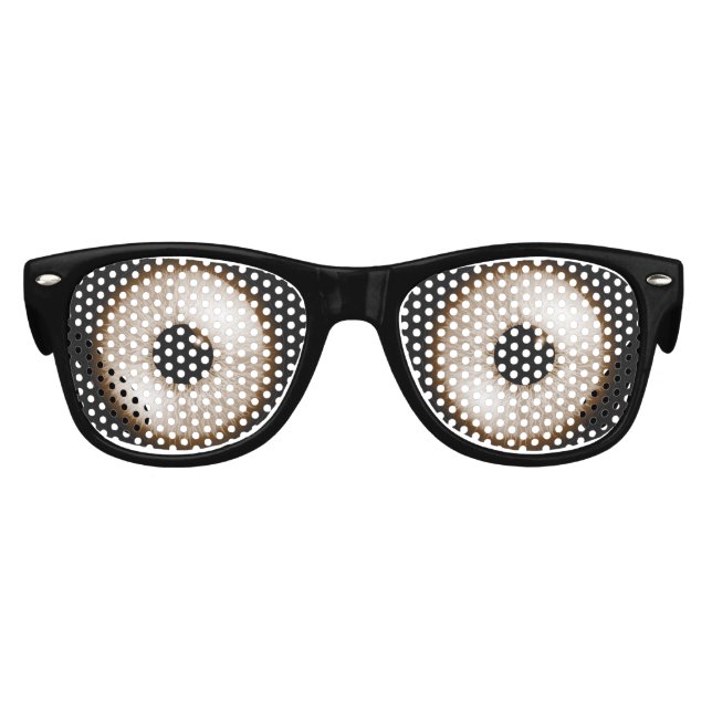 Big Brown Eyes Party Sonnenbrille (Vorderseite)