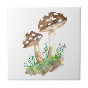 Big Brown Mushrooms Fliese