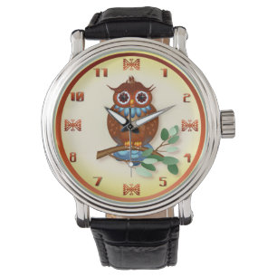 Big Brown Owl Armbanduhr