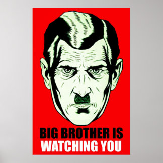 BIG BRUDER GEORGE ORWELL 198 184 POSTER