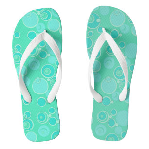 Big Bubblegble Blasen Überall Aquamarin vielen Dan Flip Flops