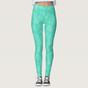 Big Bubblegble Blasen Überall Aquamarin vielen Dan Leggings