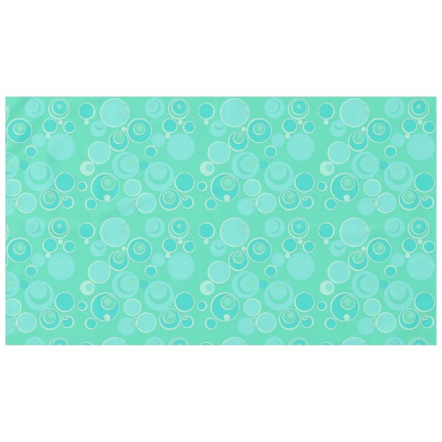 Big Bubblegble Blasen Überall Aquamarin vielen Dan Tischdecke (Vorderseite (Horizontal))