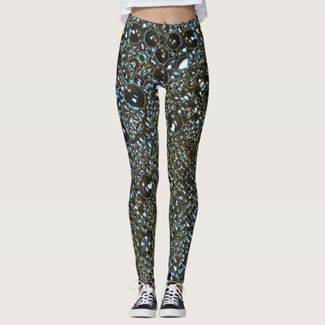 Big Bubbles feucht aussehen Leggings (Vorderseite)