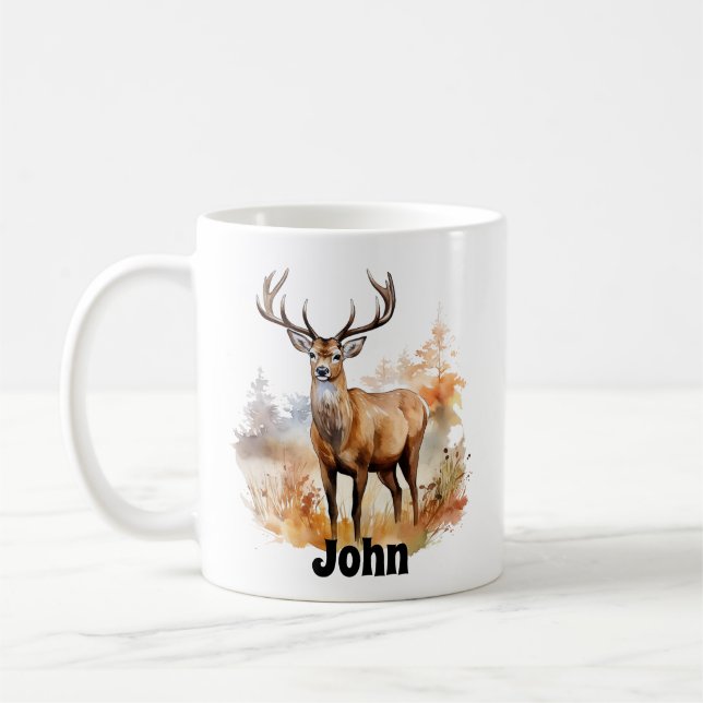 Big Buck Deer Mug personnalisé (Gauche)