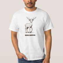 Big Buck Jagd Hirsch Design T - Shirt