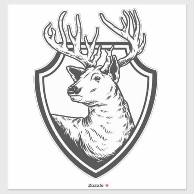 Big Buck Sticker (Blatt)