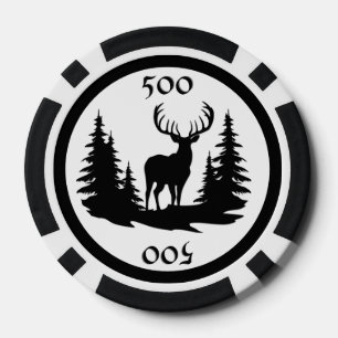 Big Buck unter Kiefernbäumen addieren Menge Pokerchips