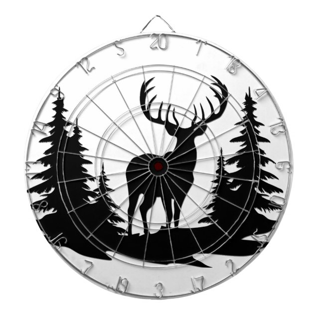 Big Buck unter Pine Tree Vector Dartscheibe (vorne)