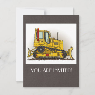 Big Bulldozer Dozer Einladung
