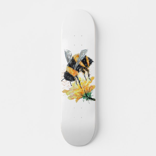 Big Bumble Biene sammelt Pollen Skateboard (Vorne)