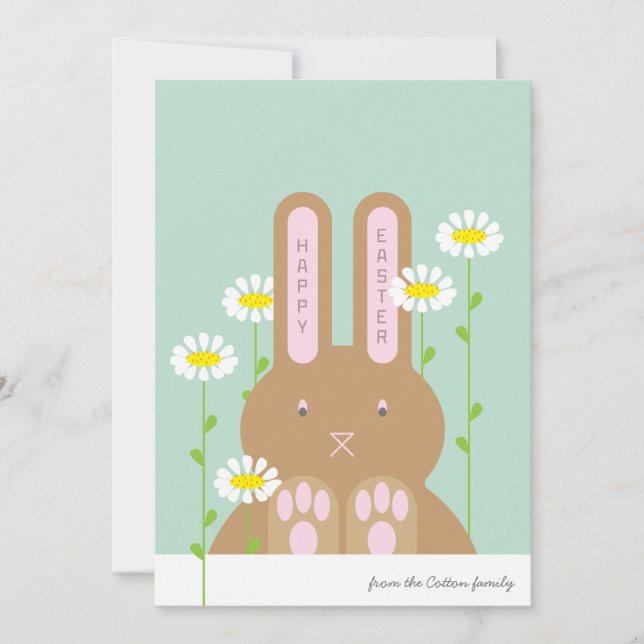 Big Bunny Feiertagskarte (Vorderseite)