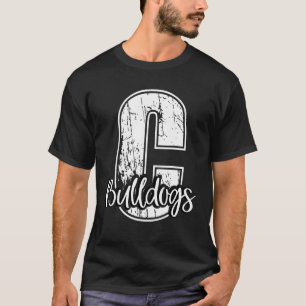 Big C Bulldogs Schul-Sportfan-Teamgeist-Maskottche T-Shirt