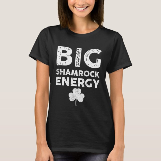 Big C Energy  St Patricks Day Men Big Shamrock T-Shirt (Vorderseite)