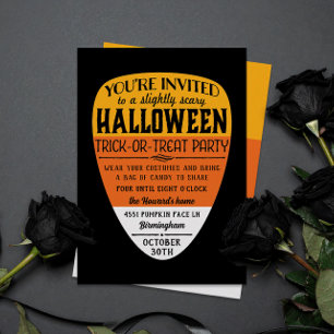 Big Candy Corn Halloween-Party Einladung