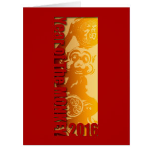 Big Card Lucky Monkey pour le Nouvel An Chinois 20
