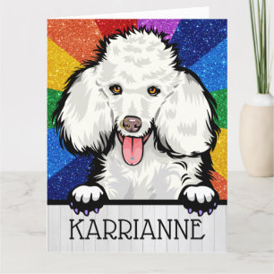 Big Card Poodle Dankeskarte
