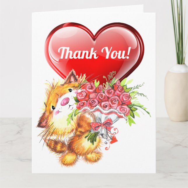 Big Card Vielen Dank Dankeskarte (Vorderseite)