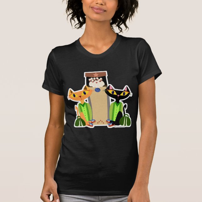Big Cartoon Alley Cats T-Shirt (Vorderseite)