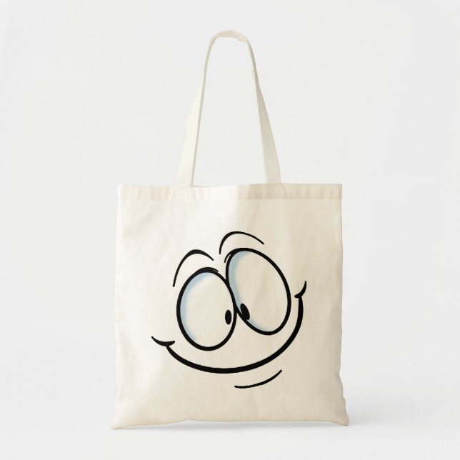 Big Cartoon Smile 2 Tragetasche (Vorne)