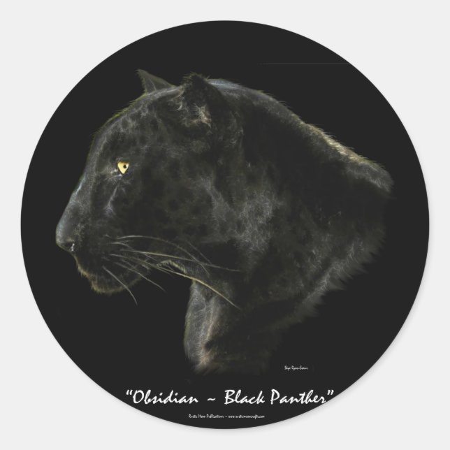 BIG CAT gefährdete Arten Runder Aufkleber (Vorderseite)
