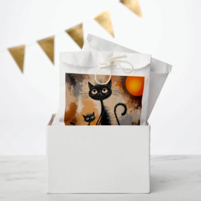 Big Cat Little Cat Halloween Geschenktütchen (Favor Bag Dimensions: 5.75”x8” sold in sets of 50. 
)