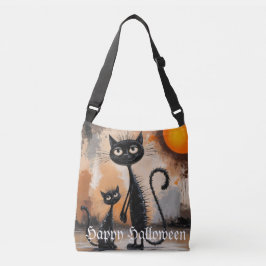 Big Cat Little Cat Halloween Tasche