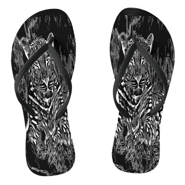 Big Cat Modelle: Leopard Laze 01-02 Flip Flops (Fußbett)