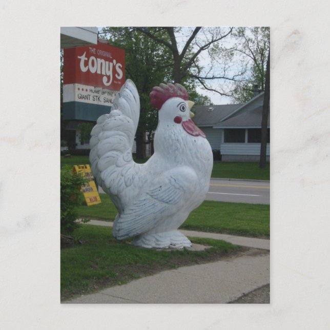 Big Chicken Postkarte (Vorderseite)